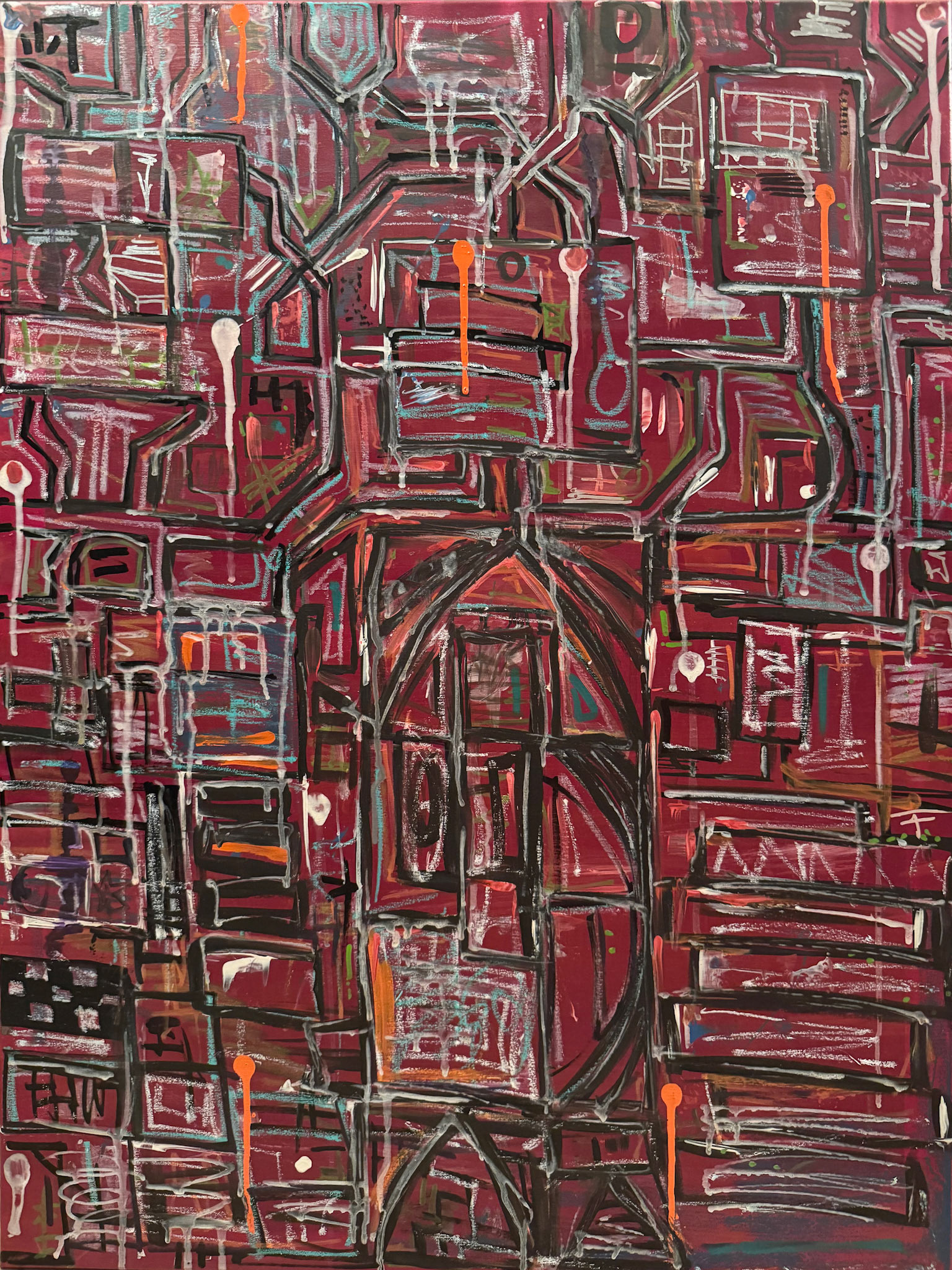 "cyclone" 70cm x 100cm, mixed media on canvas