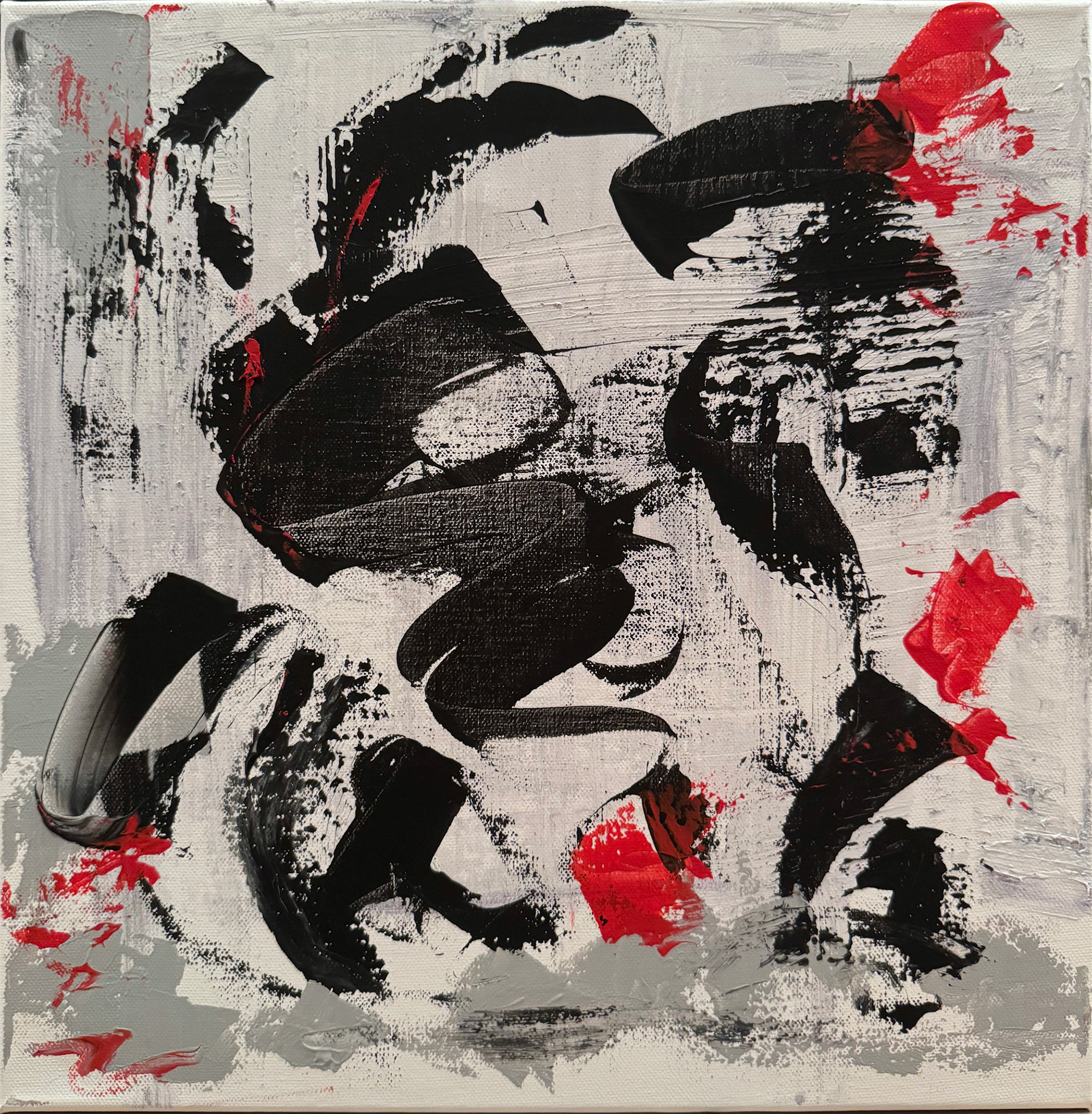(SOLD) "disruption" 40cm x 40cm, acrylic on canvas