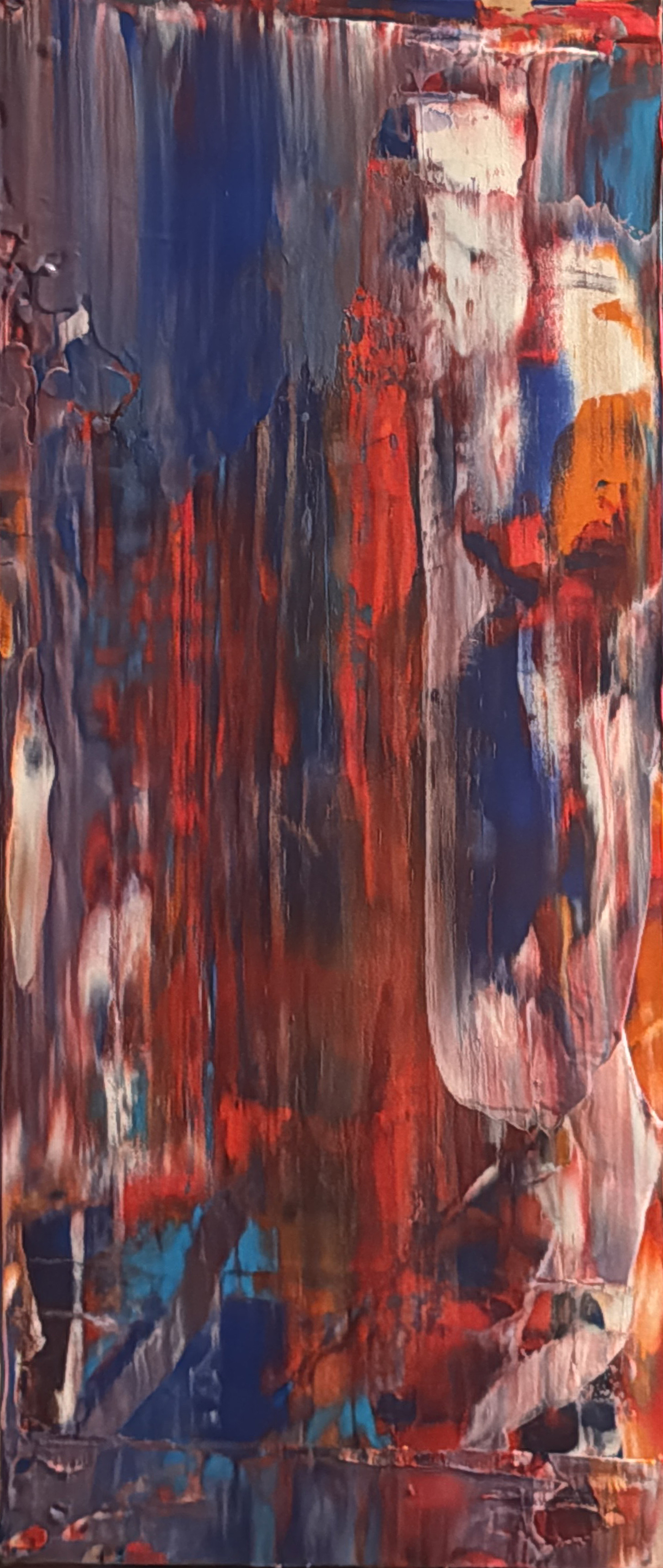 "veins" 14cm x 37,6cm acrylic on wood